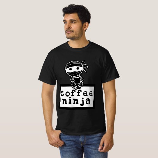 Coffee Ninja T-shirt (Voorkant volledig)
