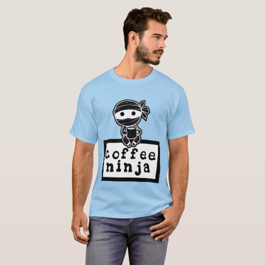 Coffee Ninja T-shirt (Voorkant volledig)