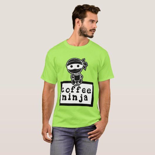 Coffee Ninja T-shirt (Voorkant volledig)