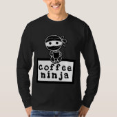 Coffee Ninja T-shirt met lange mouwen (Voorkant)