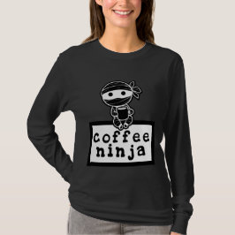 Coffee Ninja T-shirt met lange mouwen