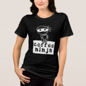 Coffee Ninja Tri-Blend Shirt (Voorkant)