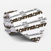 Coffee nodig - Engelse leraar Stropdas (Opgerold)
