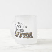 Coffee nodig - Leraar Matglas Koffiemok (Voorkant links)