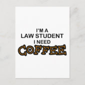 Coffee nodig - Wettelijke student Briefkaart (Voorkant)