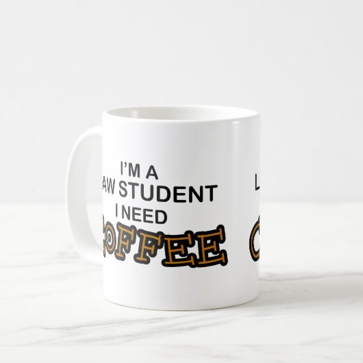 Coffee nodig - Wettelijke student Koffiemok (Voorkant links)
