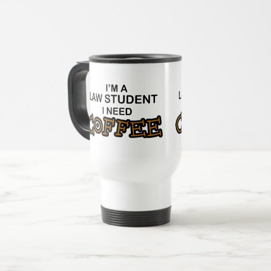 Coffee nodig - Wettelijke student Reisbeker (Voorkant links)