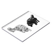 Coffee-Nook Dots — Retriever Duo Notitieboek (Linkerzijde)