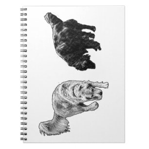Coffee-Nook Dots — Retriever Duo Notitieboek