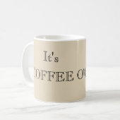 Coffee O-klok Koffiemok (Voorkant links)