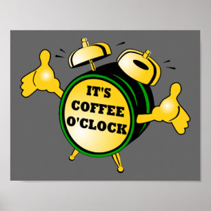 Coffee O-klok Poster