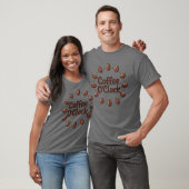 Coffee OClock Coffee Bean Circle Design vrienden T-shirt (Unisex)