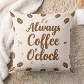 Coffee O'Clock Kussen - Grappige Coffee Tijd Deken (Deken)