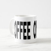 COFFEE ON CALL Typografie Grappige Humor Koffiemok (Voorkant links)