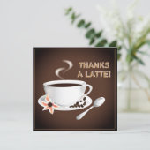 Coffee | Opmerking van dank Kaart (Staand voorkant)