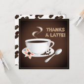 Coffee | Opmerking van dank Kaart (Voorkant / Achterkant in situ)
