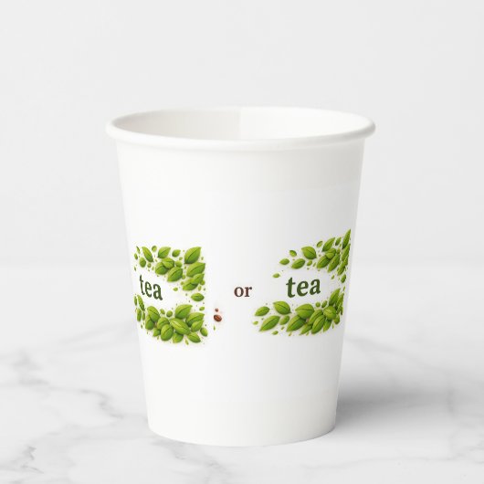 Coffee or Tea  Papieren Bekers (Links)