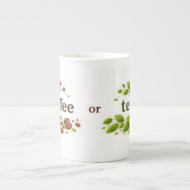 Coffee or Tea White Bone China Mug Porselein Kop