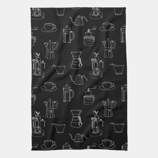 Coffee Paraphernalia Dish Towel Theedoek (Verticaal)