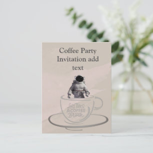Coffee Party Invitation Briefkaart