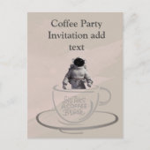 Coffee Party Invitation Briefkaart (Voorkant)