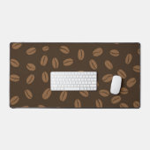 Coffee pattern bureaumat (Keyboard & Muis)