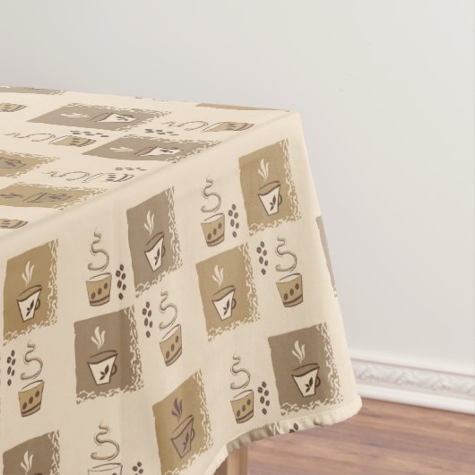 Coffee Pattern Tablecloth Tafelkleed (Voorbeeld)
