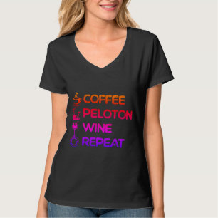 Coffee Pelo Wine Herhaal T-Shirt