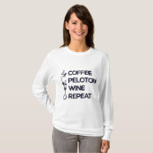 Coffee Pelo Wine Herhaal T-Shirt (Voorkant volledig)