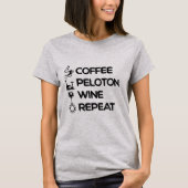 Coffee Pelo Wine Herhalen T-shirt (Voorkant)