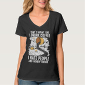 Coffee People Graphic Cool Sayings Plus Size T-shirt (Voorkant)