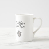 Coffee Person Funny Typography Porselein Kop (Rechts)