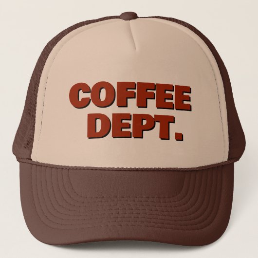 Coffee™ Petroleusehoed Trucker Pet (Voorkant)