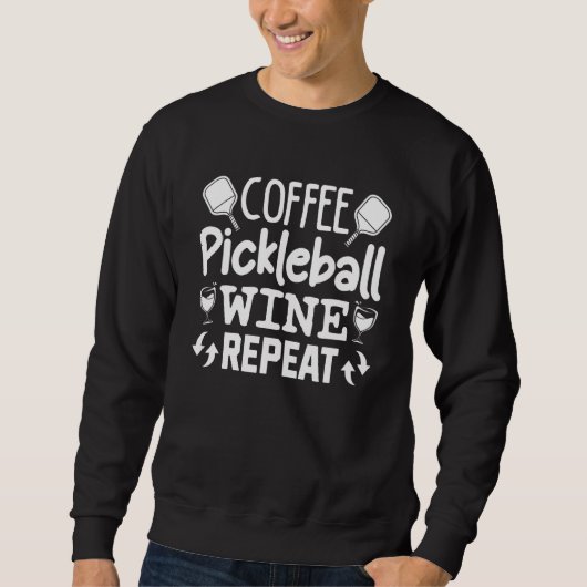Coffee Pickleball Wine  Women s Trui (Voorkant)