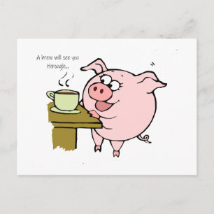 COFFEE PIG BRIEFKAART