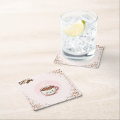 Coffee Pink Aesthetic Kwaii style Coaster Kartonnen Onderzetters (Insitu)