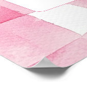 Coffee Pink Bow Bridal Shower Welcome Sign Poster (Hoek)