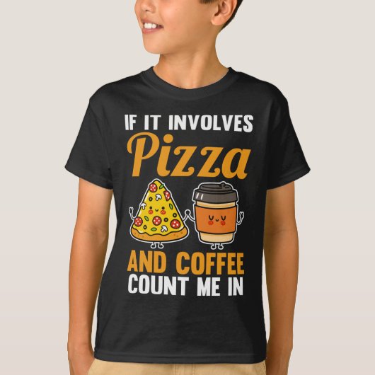 Coffee Pizza T-shirt (Voorkant)