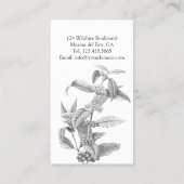 Coffee Plant Barista Cafe Specialist Visitekaartje (Achterkant)