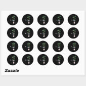 Coffee Plant Espresso Barista Ronde Sticker (Vel)