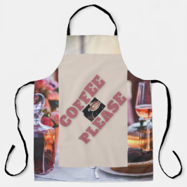 "Coffee-Please" ontwerper Unisex Kooktaille Schort