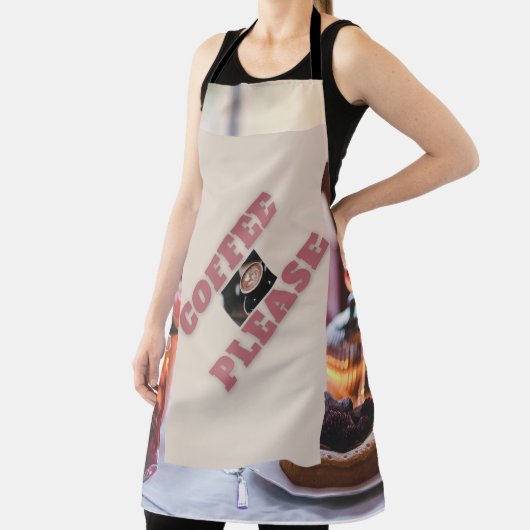 "Coffee-Please" ontwerper Unisex Kooktaille Schort (Insitu)