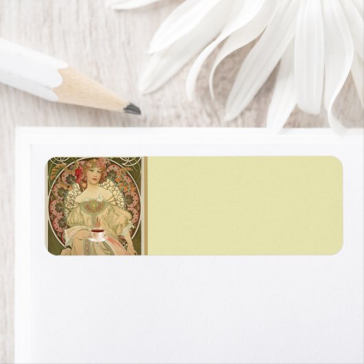 Coffee Poster retour adreslabel Etiket (Insitu)