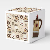 Coffee Pot and Cup Homemade Cake Bedankdoosjes (Voorkant Zijde)