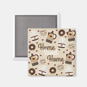 Coffee Pot and Cup Magneet (Voorkant / Achterkant)