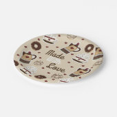 Coffee Pot and Cup Papieren Bordje (Gekanteld)