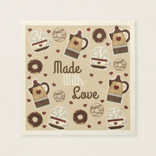 Coffee Pot and Cup Servet