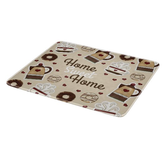 Coffee Pot and Cup Snijplank (Hoek)