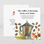 Coffee Pot Brewing Budget Moving Aankondiging (Voorkant / Achterkant)