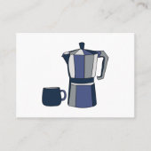 Coffee Pot Coffee Mok Cafe Visitekaartje (Voorkant)